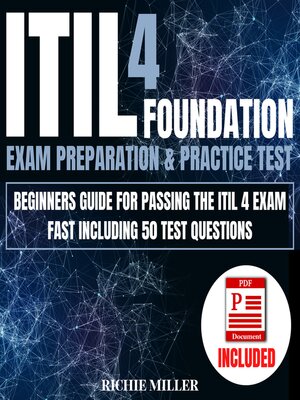 cover image of ITIL 4 Foundation Exam Preparation & Practice Test